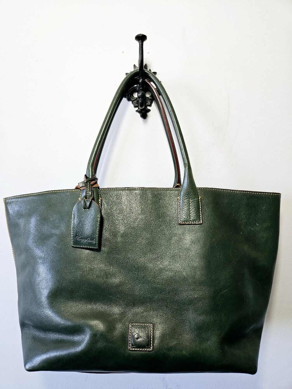 Dooney & Bourke Florentine Tote Bag Green Leather Purse